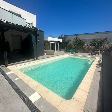 Superbe Appartement Avec Piscine Et Spa Privatif Villeneuve-lès-Béziers 外观 照片