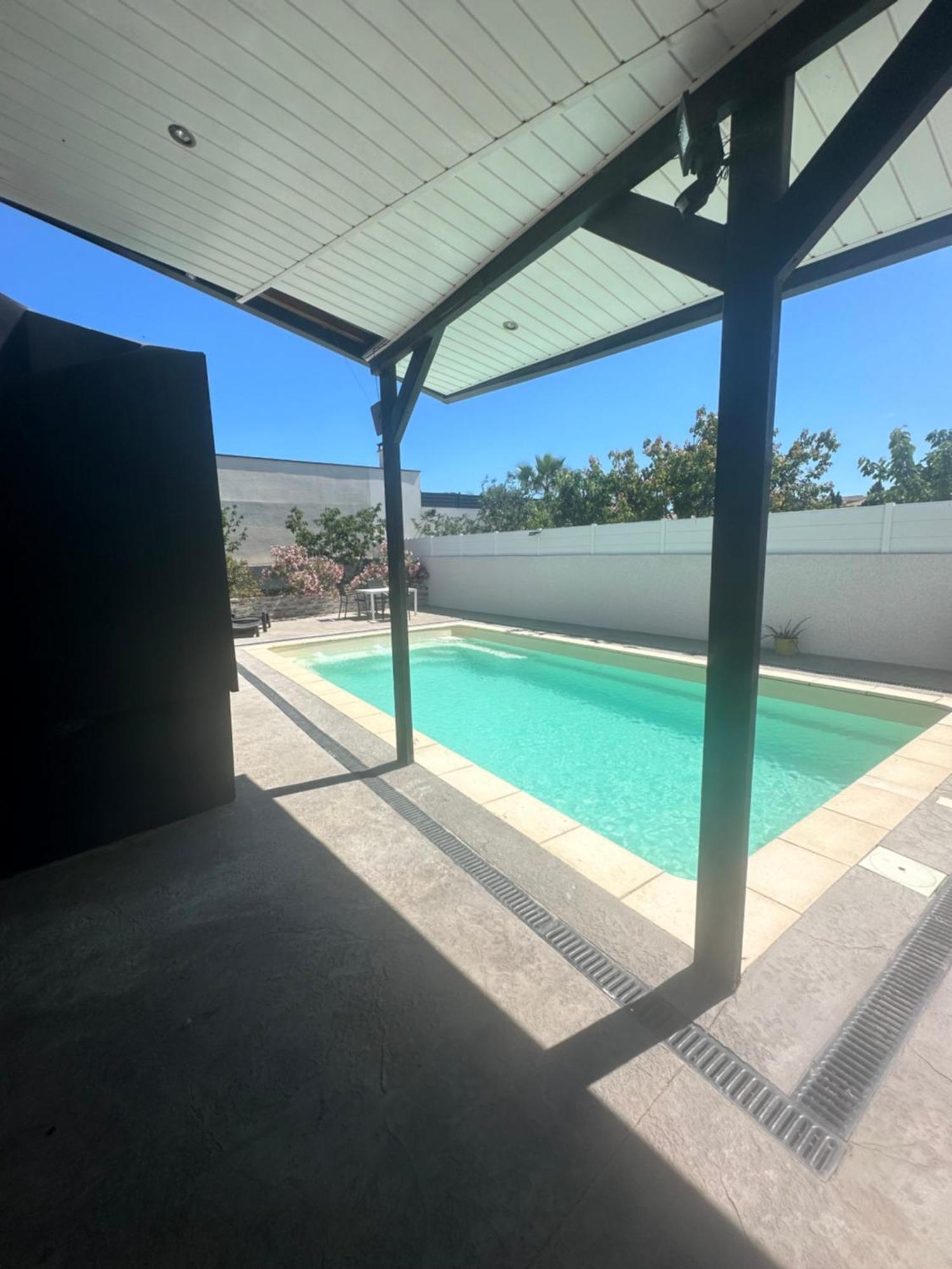 Superbe Appartement Avec Piscine Et Spa Privatif Villeneuve-lès-Béziers 外观 照片